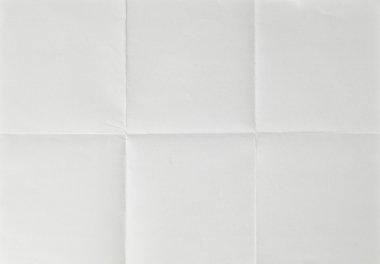 beyaz kağıt katlanmış