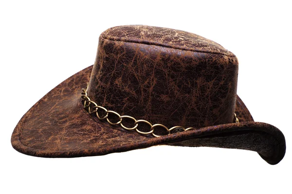 Kovbojský klobouk izolovaných na bílém pozadí — Stock fotografie