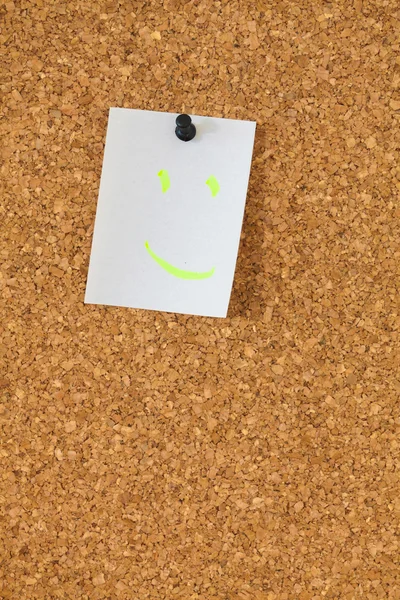 White notes with smile — Stock Photo, Image