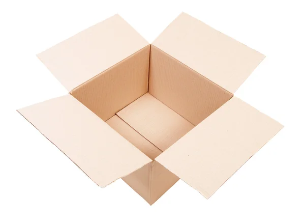 Boîte en carton isolée — Photo
