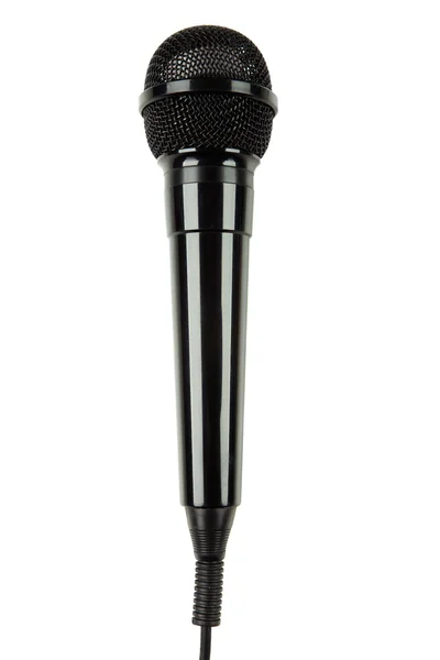 Black microphone — Stock Photo, Image