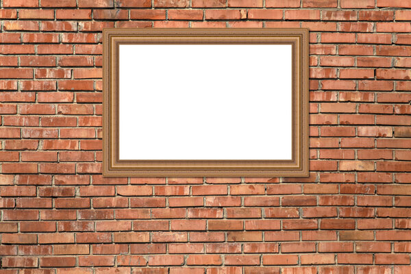 Brick wall texture with frame