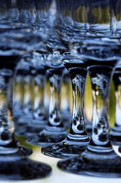 Close up. Bar glasses. — Stock Photo, Image