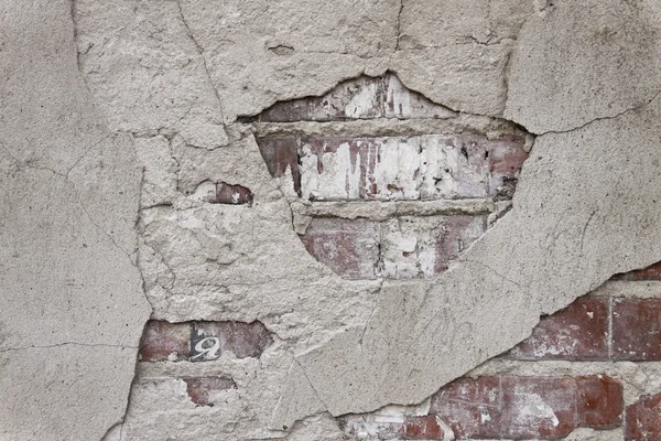Παλιά grunge τοίχο από τούβλα και σοβά — Φωτογραφία Αρχείου