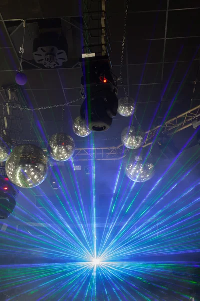 Spectacle de lumière disco, Lumières de scène — Photo