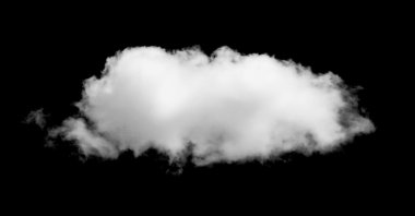 Beyaz Siyah izole bulut