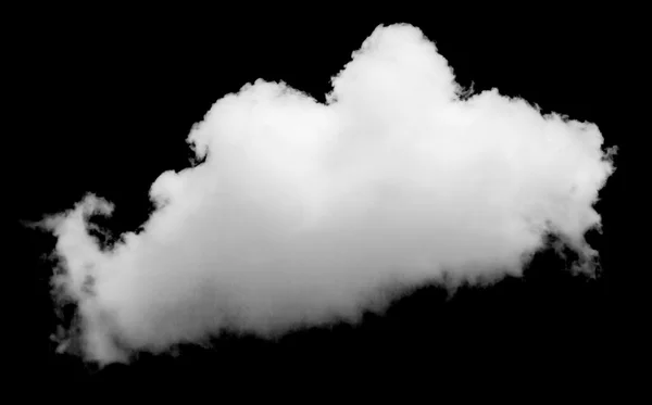 黒の上分離された白い雲 — ストック写真