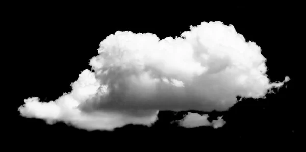 Λευκό σύννεφο απομονωθεί πάνω από το μαύρο — Φωτογραφία Αρχείου