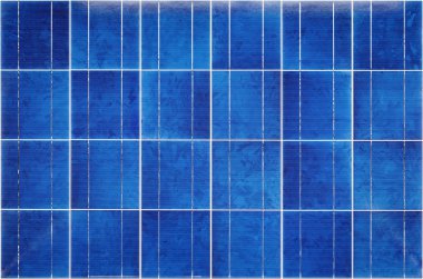View of polycrystalline photovoltaic cells clipart