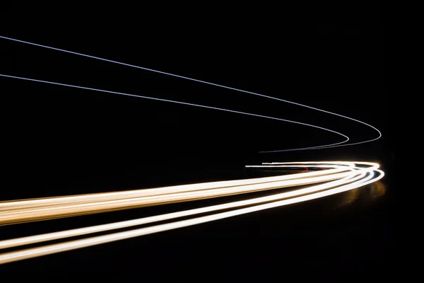 Car light trails in the tunnel. — Stock Photo, Image