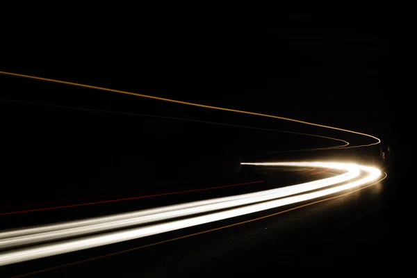 Car light trails in the tunnel. — Stock Photo, Image