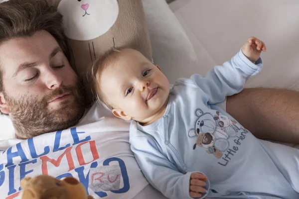 Baby with father — Stock Photo, Image