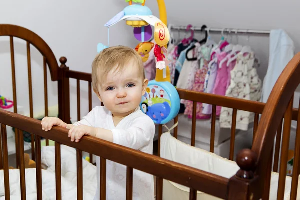 Happy baby at home, 12 months — Stock Photo, Image