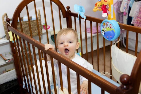 Happy baby at home, 12 months — Stock Photo, Image
