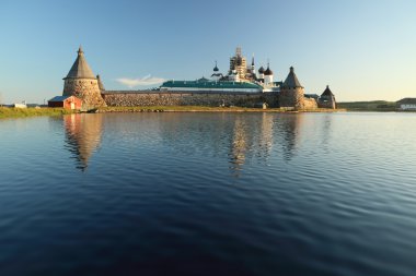 solovki Adaları (solovetskiy adalar) beyaz deniz, Rusya, unesco dünya mirası üzerinde İsa'nın kurtarıcı solovetskiy manastır başkalaşım.