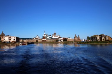 solovki Adaları (solovetskiy adalar) beyaz deniz, Rusya, unesco dünya mirası üzerinde İsa'nın kurtarıcı solovetskiy manastır başkalaşım