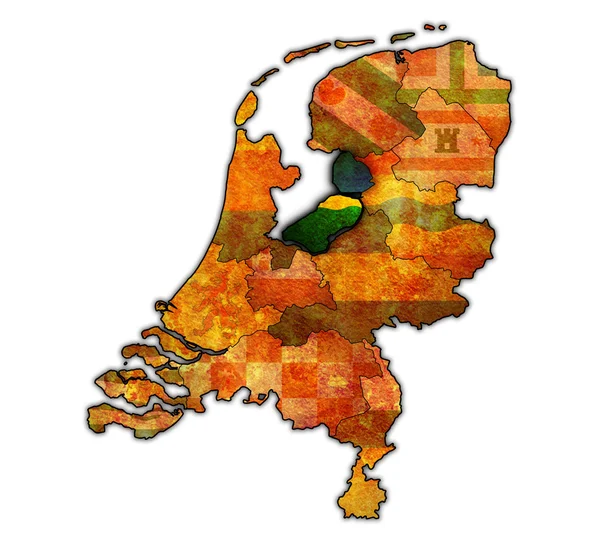 Flevoland tarihinde Hollanda'nın İlleri Haritası
