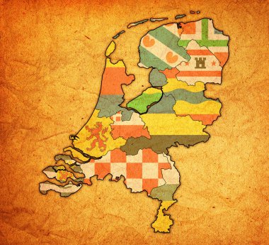 Hollanda'nın İlleri Haritası