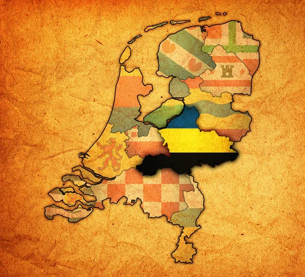 Gelderland op de selecteur van provincies van Nederland — Stockfoto