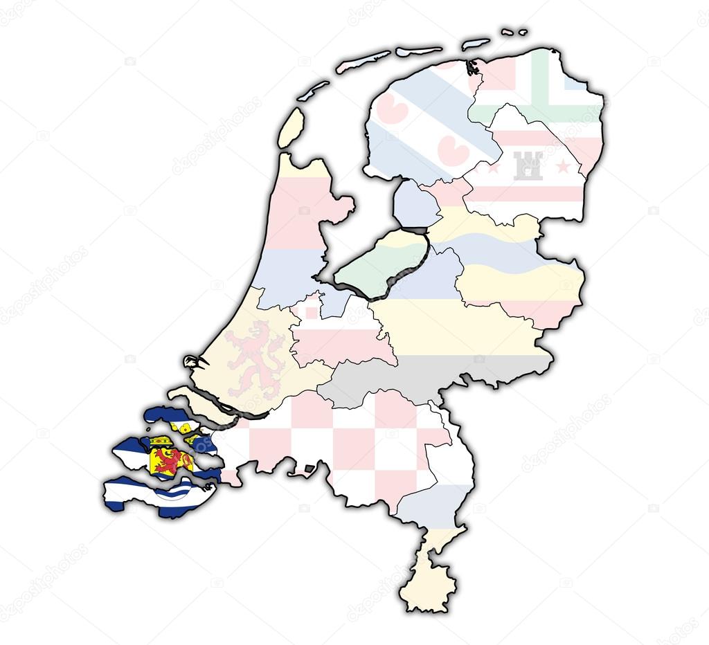 zeeland on map of provinces of netherlands
