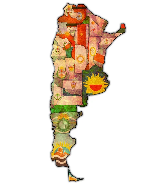 Regions of argentina on map — Stock Photo, Image