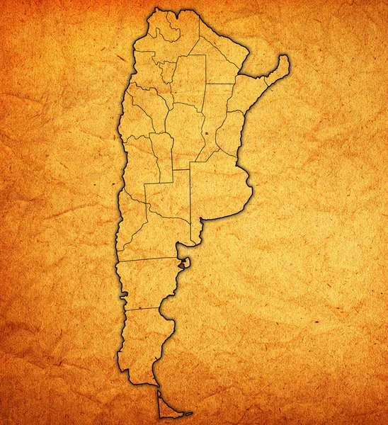 Regions of argentina on map — Stock Photo, Image