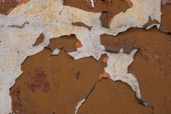 Detailed Macro Photo Old Paint Dropping Wall — Stock Photo, Image