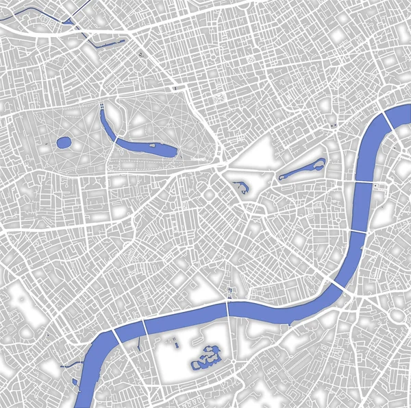 Stemma Mappa Strade Stile Vintage Nel Centro Londra Inghilterra — Foto Stock