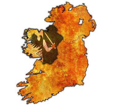 İrlanda Haritası üzerinde connancht