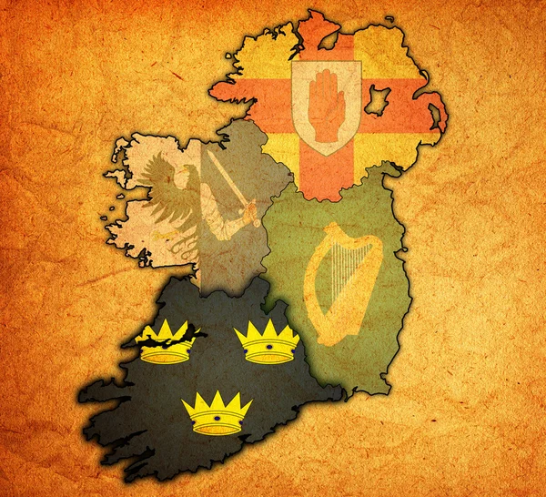 Munster İrlanda Haritası üzerinde