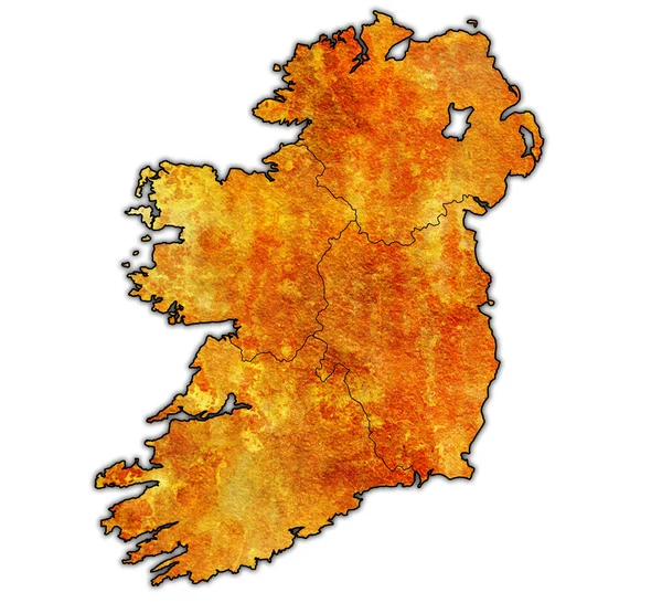 Provinces sur la carte de l'Irlande — Photo