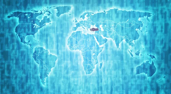 Türkiye toprakları üzerinde Dünya Haritası