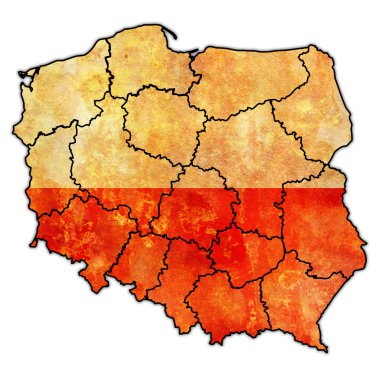 poland administrative divisions clipart