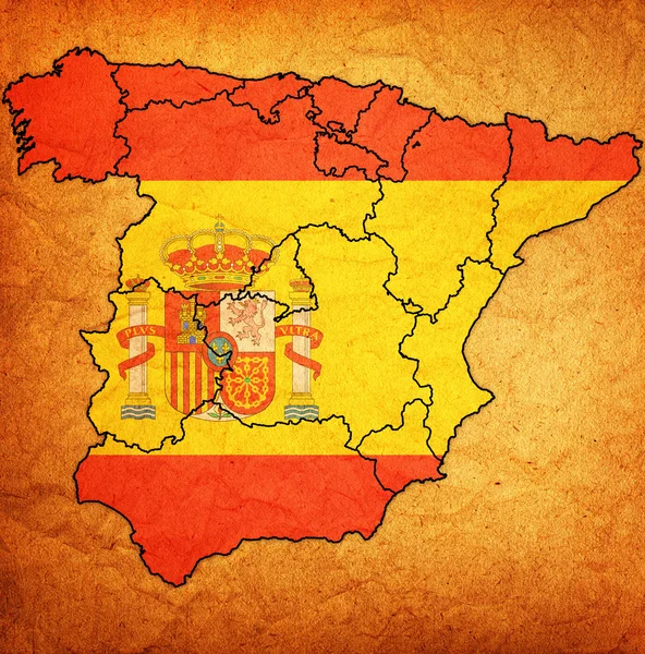 行政区划的西班牙 — 图库照片