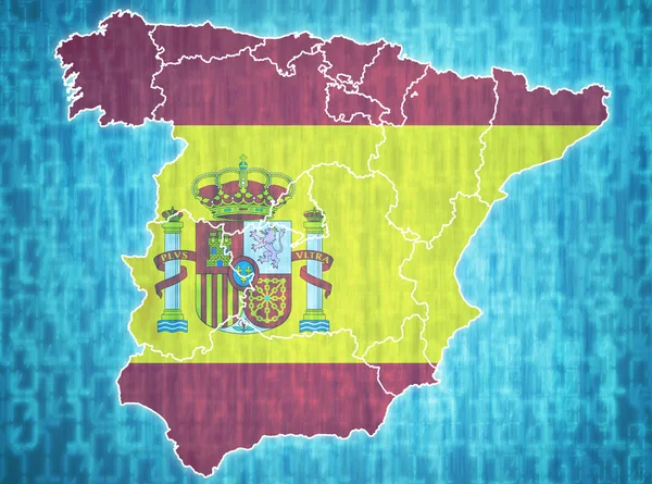 Espanha divisões administrativas — Fotografia de Stock