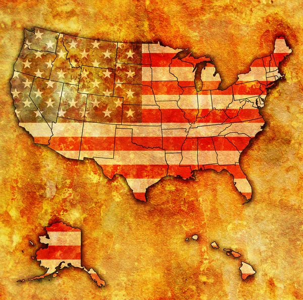 Map of usa — Stock Photo, Image