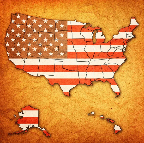 Map of usa — Stock Photo, Image