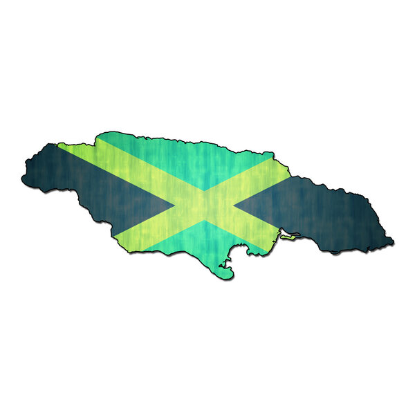 jamaica territory with flag