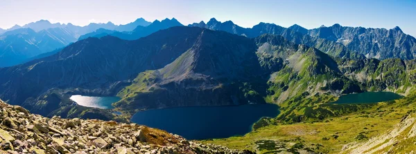 Panorama delle montagne polacche dei Tatra — Foto Stock