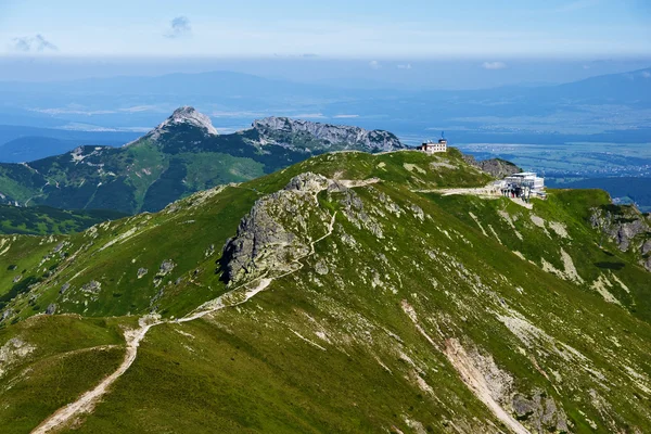 Polskie Tatry. Obszar Kolej linowa Kasprowy szczyt — Zdjęcie stockowe