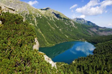 Polonya Tatra Dağları güzel buzul gölleri