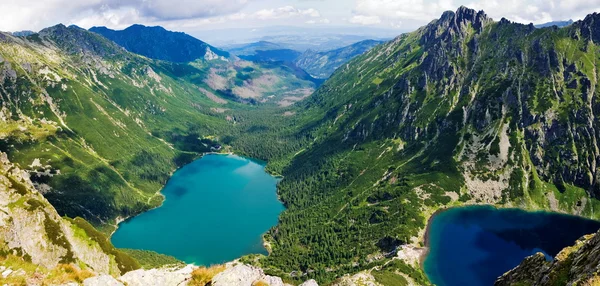 Piękne jeziora polodowcowe w polskich Tatrach — Zdjęcie stockowe