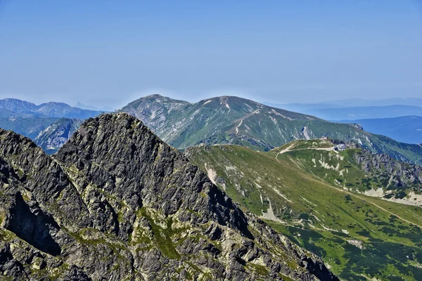 View of the peak Świnice, and Kasprowy in the Polish Tatras — Stock Photo, Image