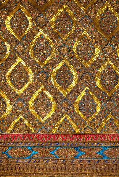 Тайская традиционная декоративная мозаика Стоковое Фото