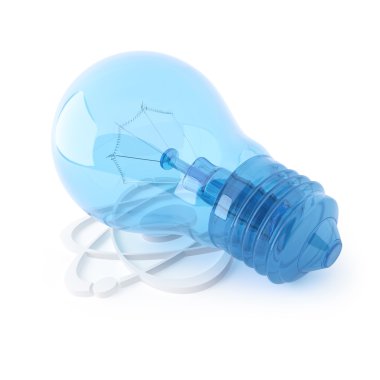 bir beyaz cam 3D nesne