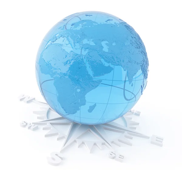 bir beyaz cam 3D nesne