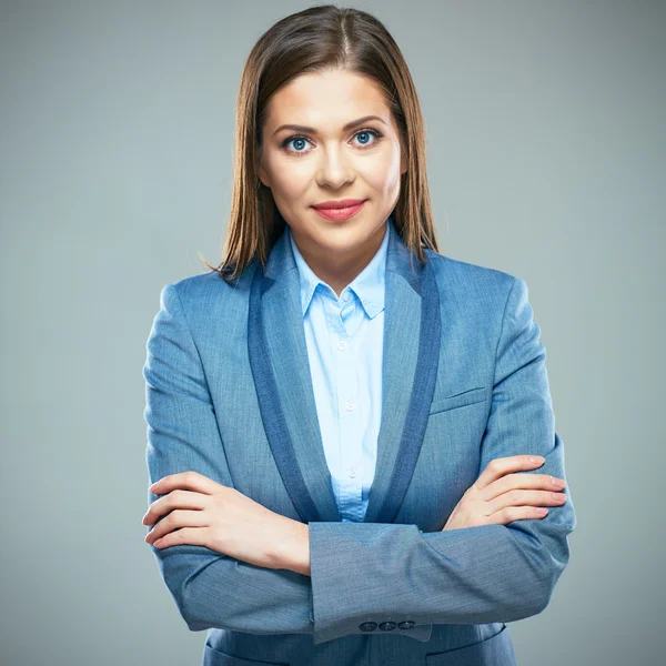 Businesswoman with crossed arms — Stock Photo, Image
