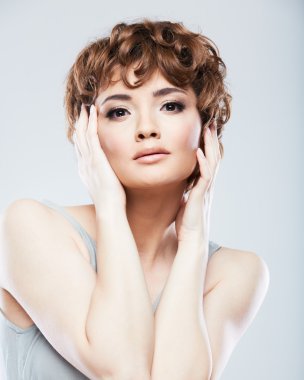 Moda kadın modeli yüz 