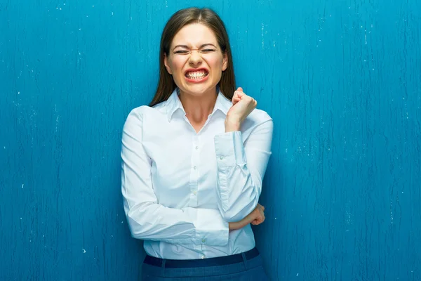 Emoties van jonge vrouw — Stockfoto