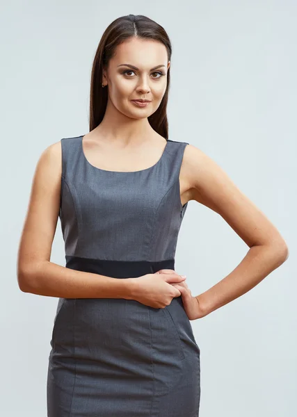 Mujer de negocios con el pelo largo — Foto de Stock